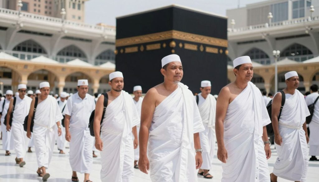 Jemaah Haji menuju Masjidil Haram